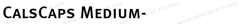 CalsCaps Medium字体转换